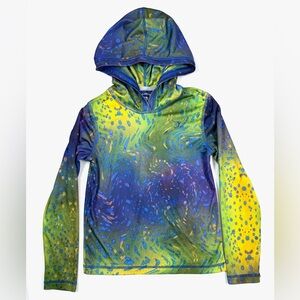 REEL LEGENDS Boys’ Freeline‎ Multicolored Ombre Fishing Gorpcore Hoodie Size M